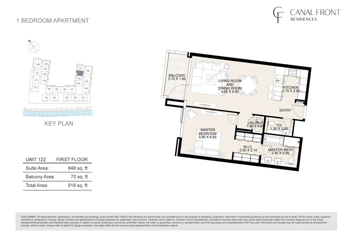 11039_Unit 122, 1 BR, Level 4